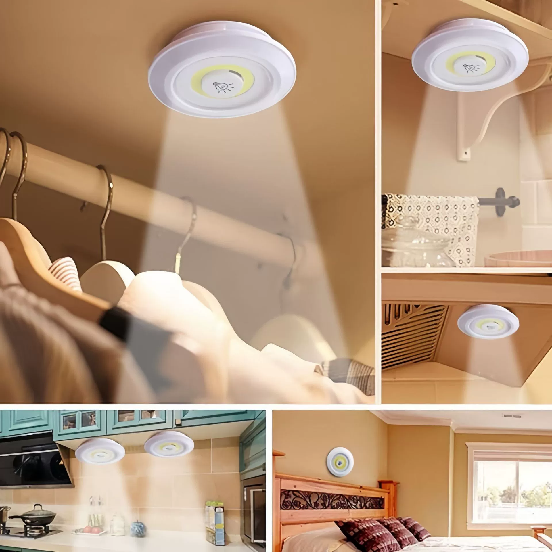 Сенсорная LED внутренняя подсветка для кровати, кормления, кухни, гардероба, ночник, (торговля трансграничная), пульт