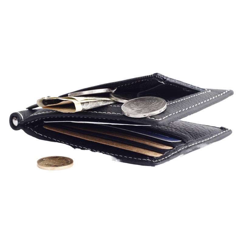 Gubintu 2026 New Genuine Leather Wallet Ultra-Thin Dollar Bill Holder Foreign Trade Wallet Multifunctional Coin Purse