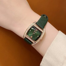 香港aba詩高迪新款小表盤手表女學生韓版簡約方形鑲鑽氣質女表