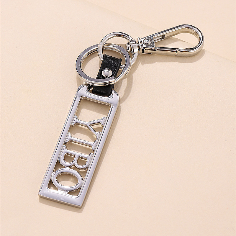 Estilo de la celebridad de los hombres de la cintura llavero creativo llavero del coche colgante de metal llavero