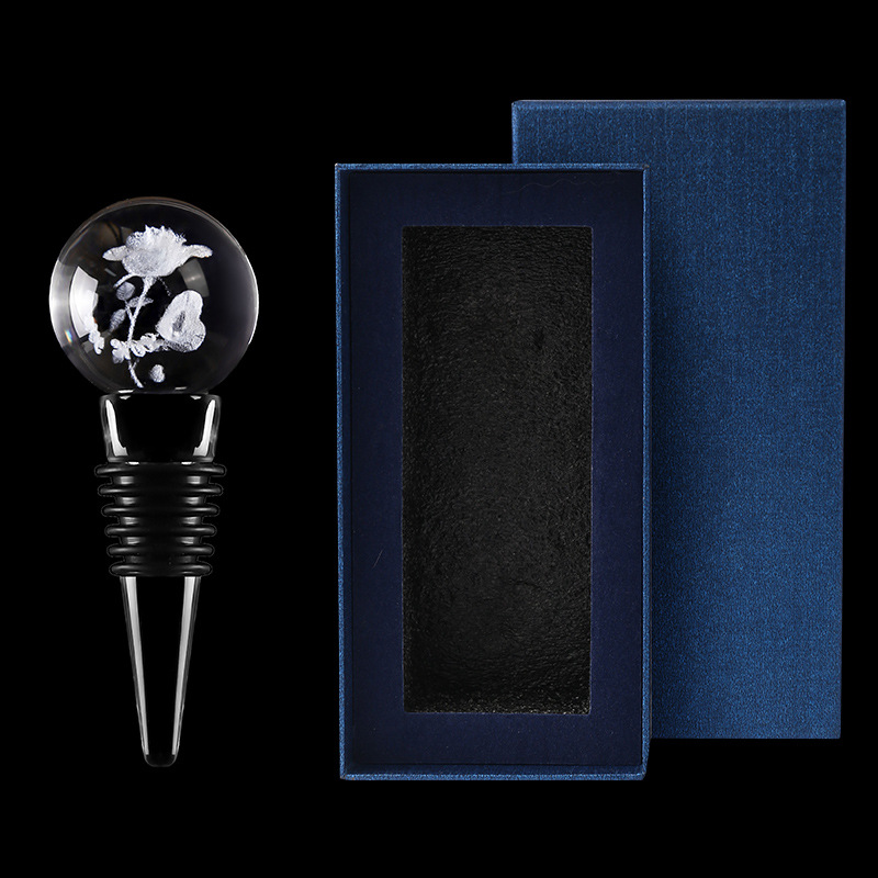 크리스탈 로즈 선물 상자(유리 마개)