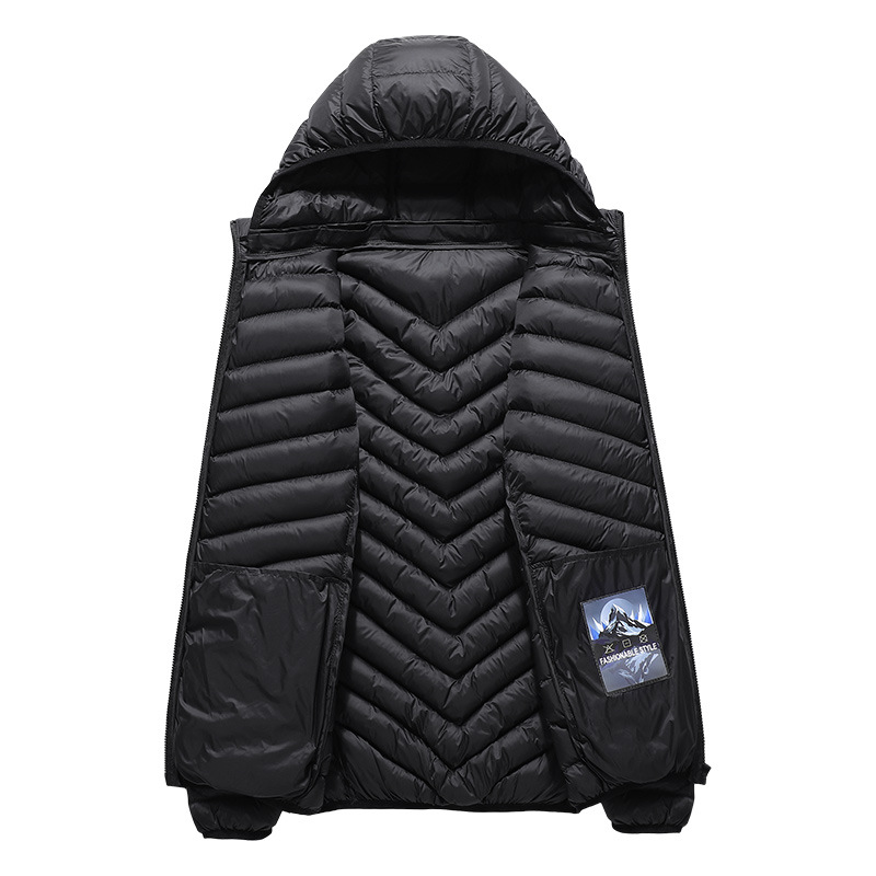 Chaqueta de algodón acolchada transfronteriza Chaqueta de algodón acolchada ligera para hombres chaqueta acolchada de algodón de moda para jóvenes Chaqueta de algodón acolchada para hombres venta directa de fábrica de moda