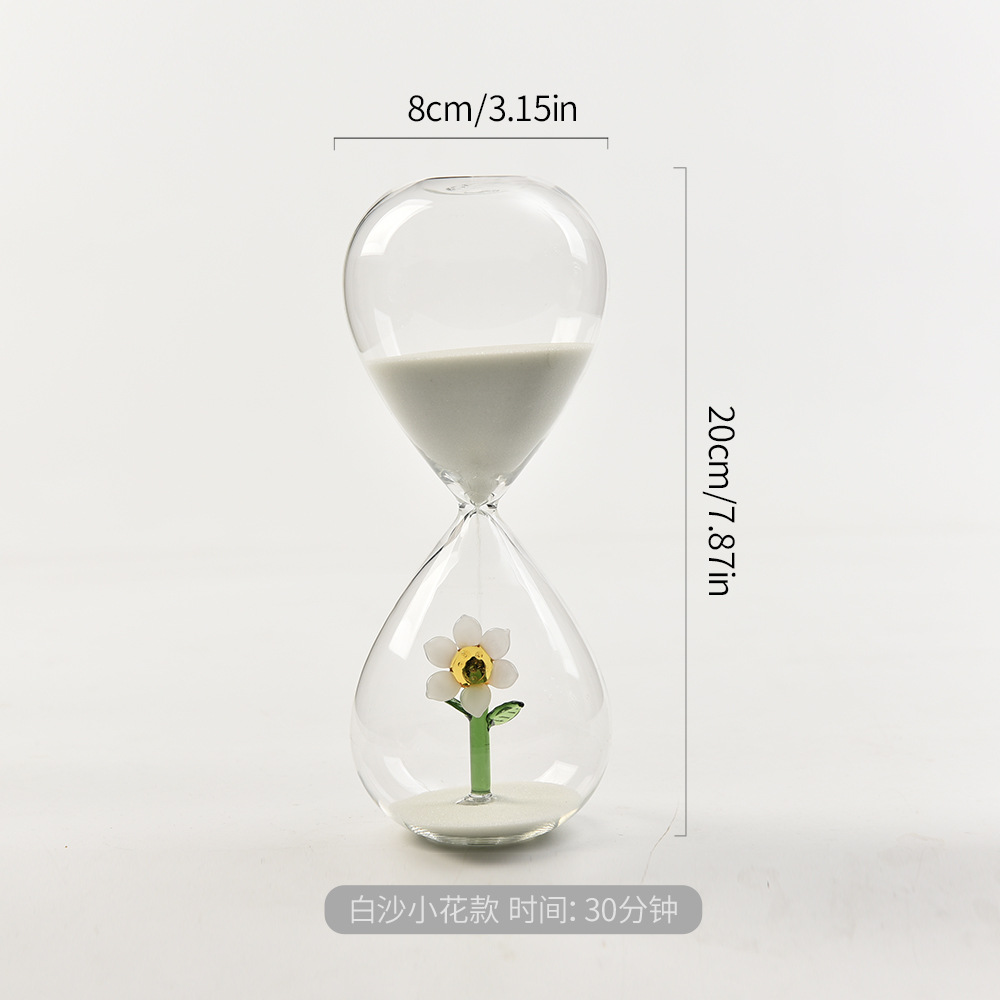 30 minutos creativos árbol de Navidad reloj de arena cronometrador abeja modelado decoraciones para el hogar artesanías de vidrio fábrica al por mayor