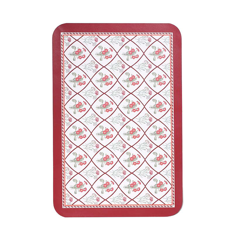 Estera de mesa de cuero vintage impermeable a prueba de aceite desechable vajilla estera tablero de tablero nórdico rejilla lado del gabinete estera de aislamiento engrosada