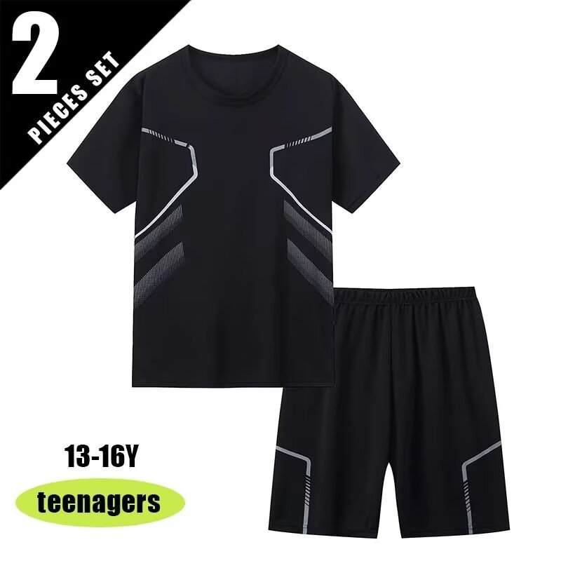 2025 hombres de tendencia casual estudiante de gran tamaño suelto corriendo fitness transpirable de secado rápido top deportivo X traje de manga corta