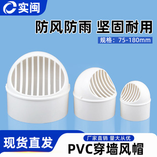 PVC through-wall hood range hood pipe exterior wall rainproof ventilation toilet vent vent exhaust pipe cover