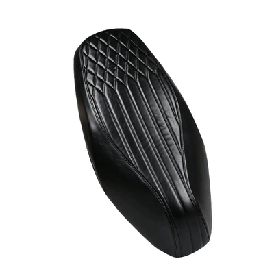 Suzuki Uy125 Scooter Seat Motorcycle cushion - black-diamond-pattern