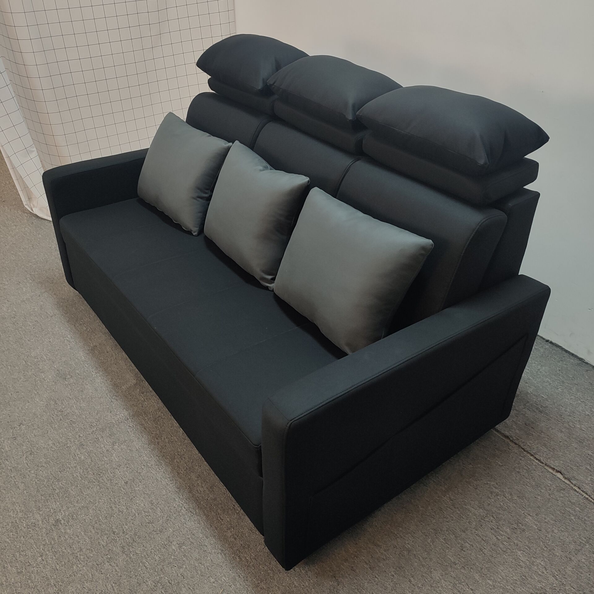 Sofá multifuncional de casa pequeña sala de estar apartamento sin lavado tecnología sofá cama de terciopelo moderno simple peinado de aire