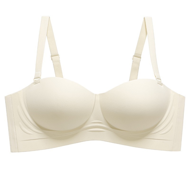 Ropa interior sin marcas las mujeres se reúnen en pechos pequeños, muestran pechos grandes y delgados, sujetadores de espalda hermosos, sujetadores de pecho para evitar caídas, anti - expansión externa, media taza de sujetadores