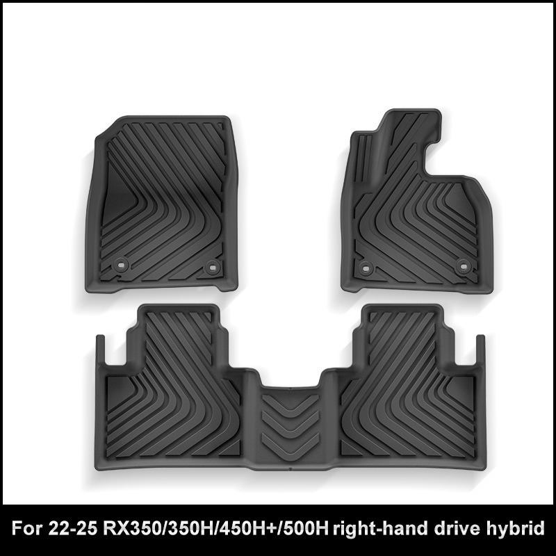 适用于22-25款雷克萨斯RX350/350H/450H+/500H汽车脚垫全TPE脚垫