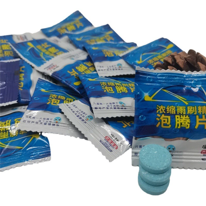 Bubble Master Автомобильное стекло Водные шипучие таблетки Стеклоочистительная вода Обезжиривающая концентрированная твердая пленка для стеклоочистителя Эфирное масло