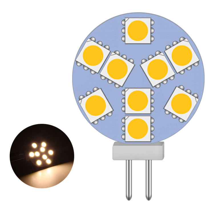 LED装饰照明光源 G4 5050 9SMD 圆板灯 橱窗灯 玉米灯 9颗灯珠