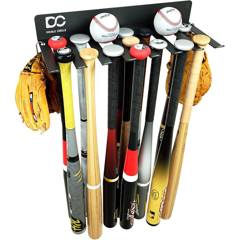 定做定制挂壁式棒球棒架展架壁挂式支架垒球球棒展示架收纳架