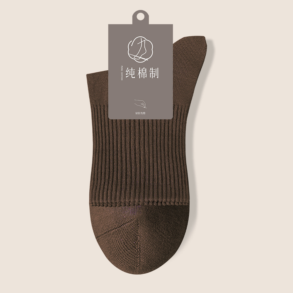 95%純綿ソックス メンズ 秋冬 ノンボーン ミドル丈 7A抗菌 吸汗 防臭 ビジネス メンズ スポーツ レジャー ロングソックス
