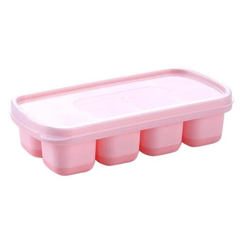 Ice cube tray household silicone soft bottom refrigerator ice-making box storage magic frozen box ice cube lover small ice cube tray