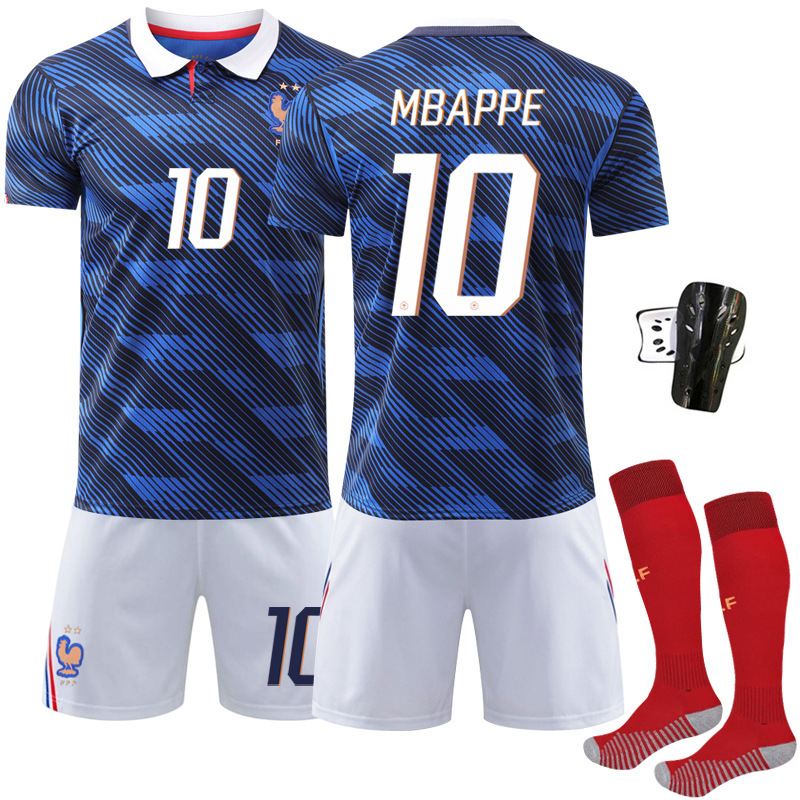 White Pants No. 10 Mbappe Football Jersey No. 7 Dembélé No. 11 Olise Jersey 2026 World Cup France Home Kit