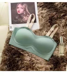 Tubo superior ropa interior Mujer anti-exposición cómodo push up chica sujetador sin anillo de acero pecho chaleco sin costuras sujetador 883
