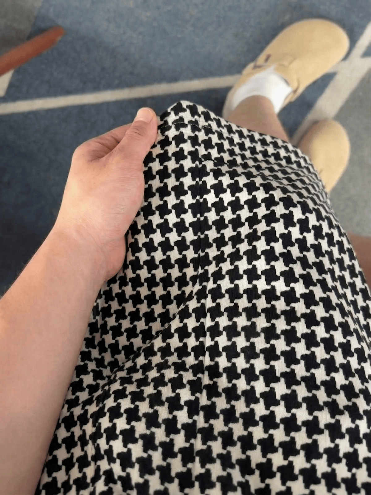 Herren Shorts Im Retro Houndstooth Design Lockerer Schnitt_voghion.com
