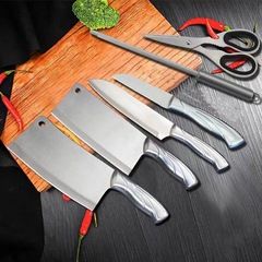 キッチンナイフセット料理人専用鳳尾柄ギフトセット家庭用鋭利無磨ステンレスカッター包丁