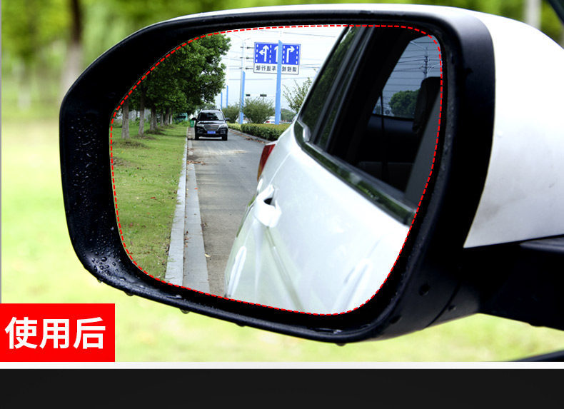 Rearview Mirror Rain-Proof Film for Cars, Reflective Reversing Mirror Rain-Proof Gadget, Anti-Fog Waterproof Glass Film for Rainy Days