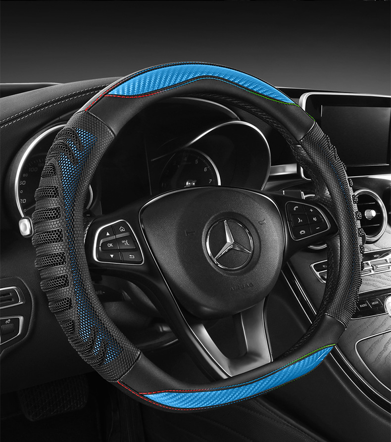 Four-Season Universal Honeycomb Sports Handlebar Cover, Steering Wheel Cover, Car Anti-Slip Modification Set, Cross-Border Tiktok Dropshipping