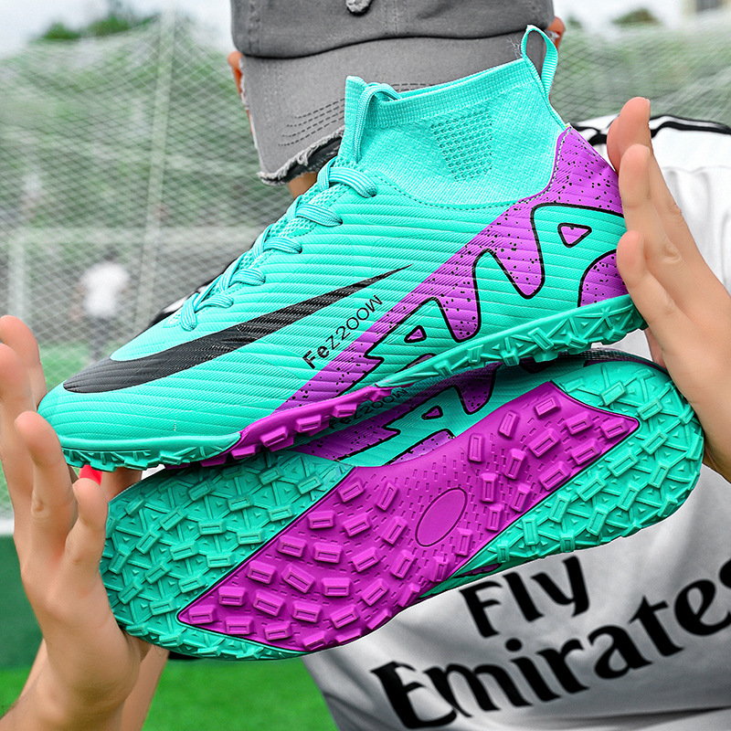 Botas de fútbol transfronterizas, nuevos zapatos deportivos de competición de corte bajo para niños y niñas, zapatos de entrenamiento de césped para estudiantes al por mayor