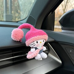 かわいいクリエイティブキティ猫カーエアコン空気出口香水クリップ車のアロマセラピー装飾装飾品新しい女性