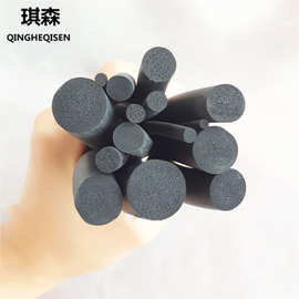 直径8mm/6mm汽车门O型圆柱隔音车窗玻璃插入式实心发泡橡胶密封条