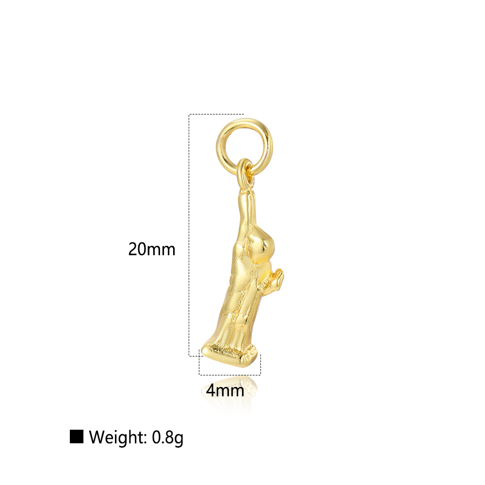 5g Weight Pendant Jewelry Making Type 20*3mm Jewelry Making Size DIY Jewelry Accessories Classification 5 PCS/Package Quantity Copper Material Eiffel Tower Pattern All Seasons Season Plating Design Vintage Style Style 5 PCS/Package 20*3mm Copper Eiffel Tower Pendant 9