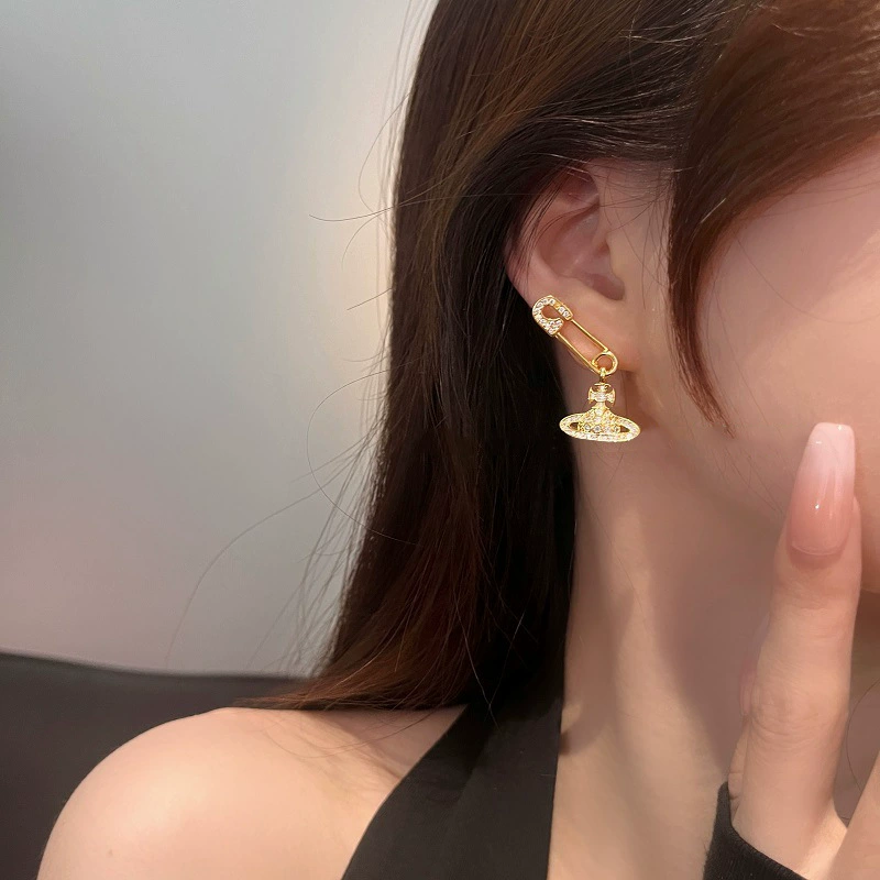 Классическая булавка, серьги, стиль высокого качества, стиль Chanel