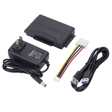 USB3.0三合一硬盘转接器易驱线SATA/IDE2.5/3.5英寸三用硬盘盒线