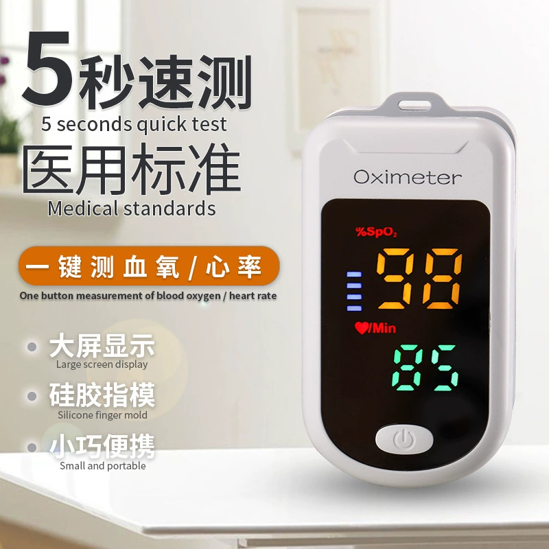 Оригинальная частная модель медицинского оксиметра на палец с зажимом для бытового насыщения кислородом на палец Пульс с детектором сердечного ритма Оксиметр