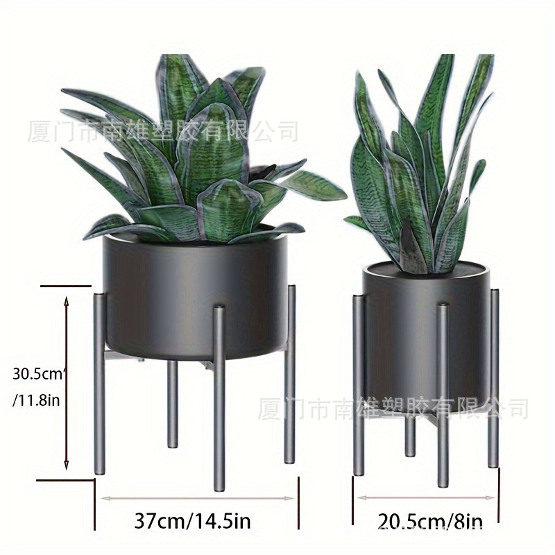 Ferro forjado transfronterizo de piso único ajustable y retráctil soporte de plantas decoración interior moderna y simple soporte de flores image 3