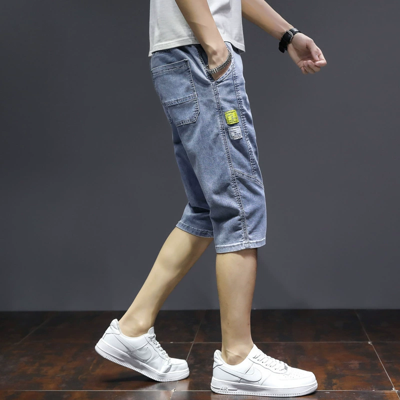 Летние шорты, тонкие брюки, джинсы, oversize, свободный прямой покрой