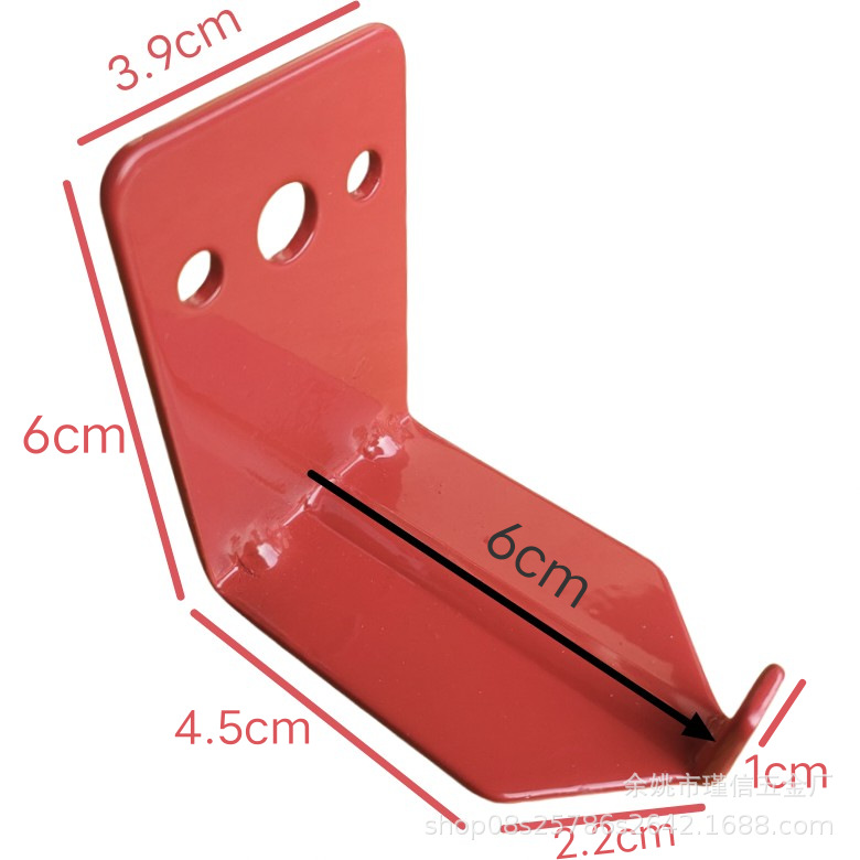 JINXIN Amazon Venta caliente extintor de incendios Soporte colgante universal de pared 4 piezas Gancho 12 tornillos de expansión rojo