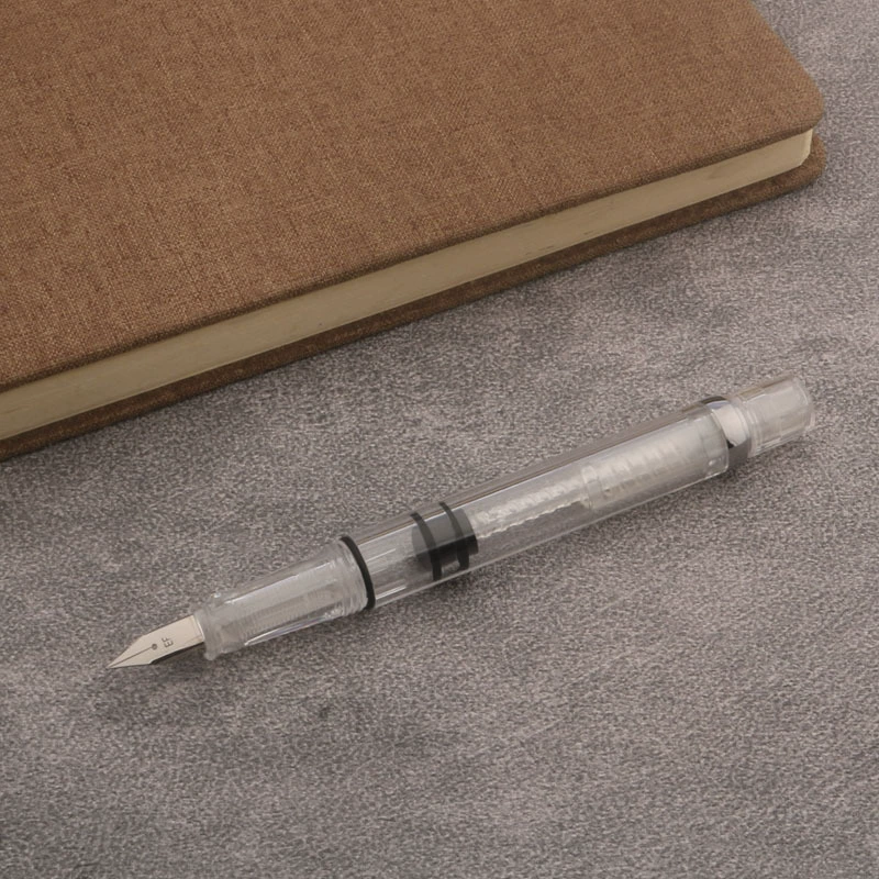 Quality Piston Fountain Pen Plastic Transparent High