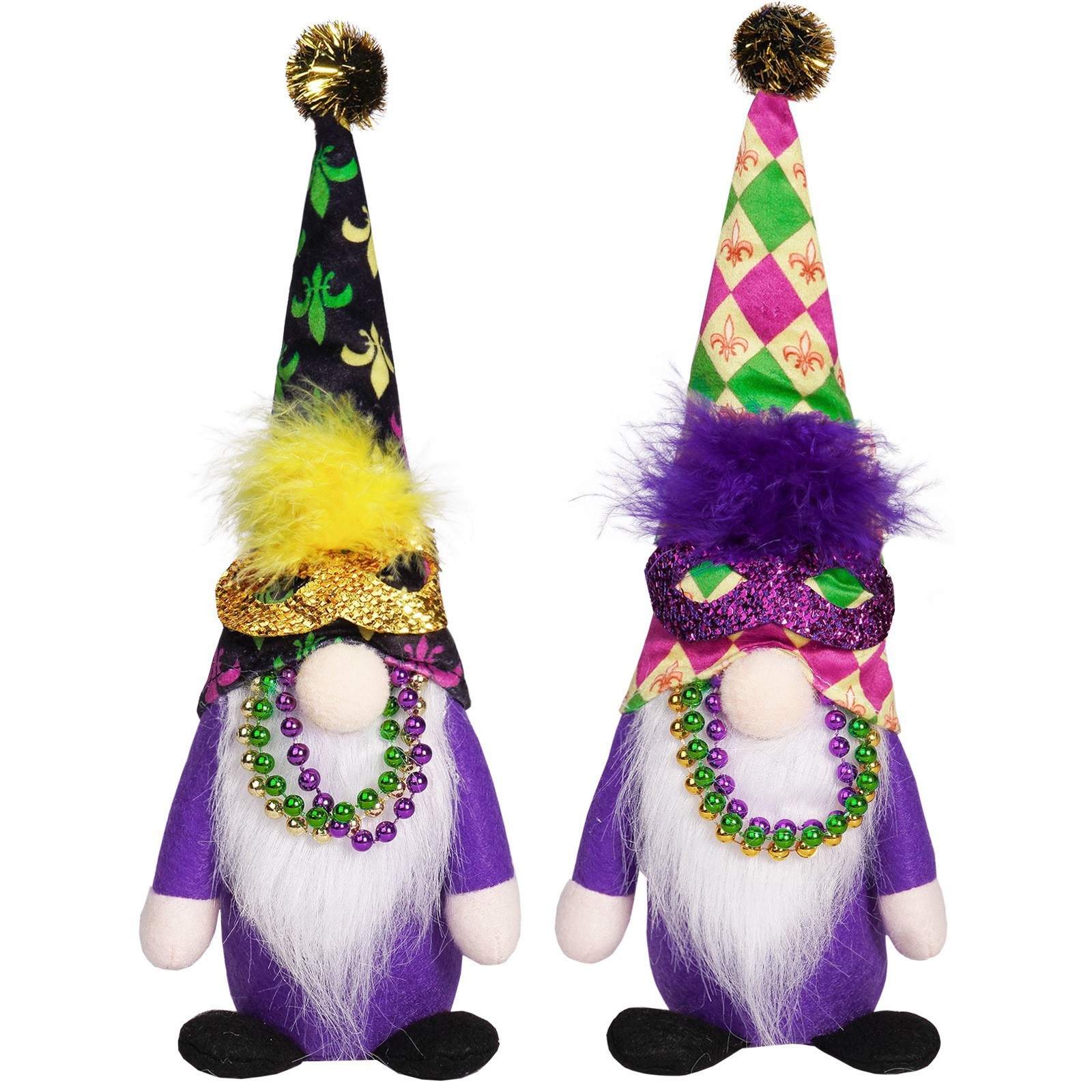 Carnaval transfronterizo sin cara anciano creativo carnaval Rudolph decoraciones festivas atmósfera decoraciones muñecas enanas