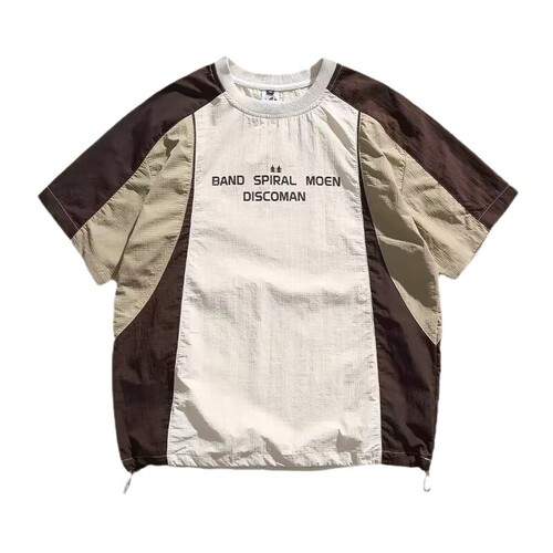 American Retro Mountain Series Outdoor Men's Short-Sleeve T-Shirt Men's Summer 2025 New Loose Trend Brand Half-Sleeve Shirt Top