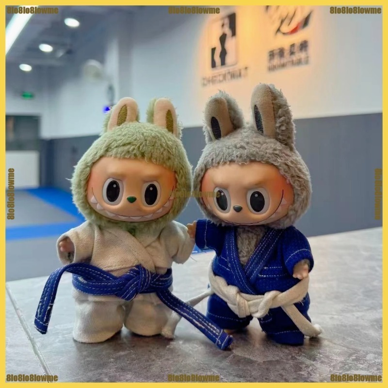[Only Baby Clothes] Labubu Pendant First, Second and Third Generation Labubu17Cm Cotton Baby Clothes Judo Suit Doll Dress-Up