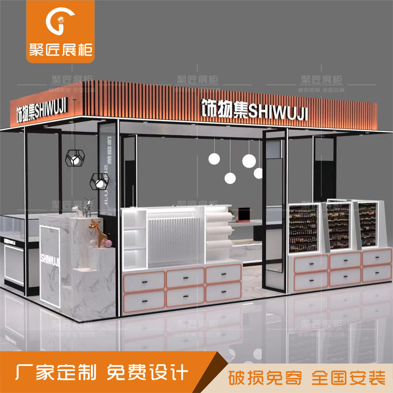 精品首饰店展柜小首饰展示货柜高档烤漆展示中岛柜珠宝饰品陈列柜