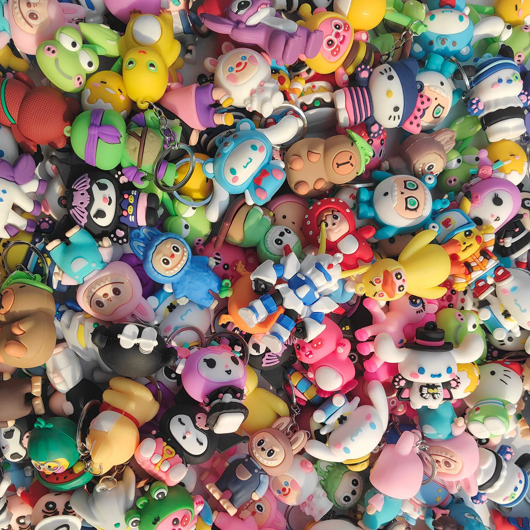 Doll PVC, keychain, cartoon hairpins, toy, pendant, handle, minifigure, new collection, internet celebrity, wholesale