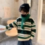 加厚新款条纹男童毛衣