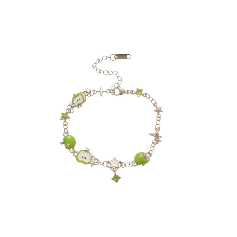 Bracelet ouvert en forme de goutte d'huile et de pomme, style champêtre, Mori Fresh, bague de précision pour l'index._voghion.com