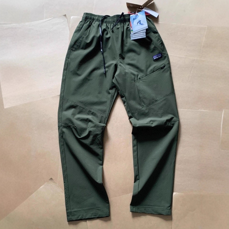 High-Quality Pata Multi-Pocket Long Water-Repellent Lightweight Quick-Dry Woven Cuffed Casual Men's Pants