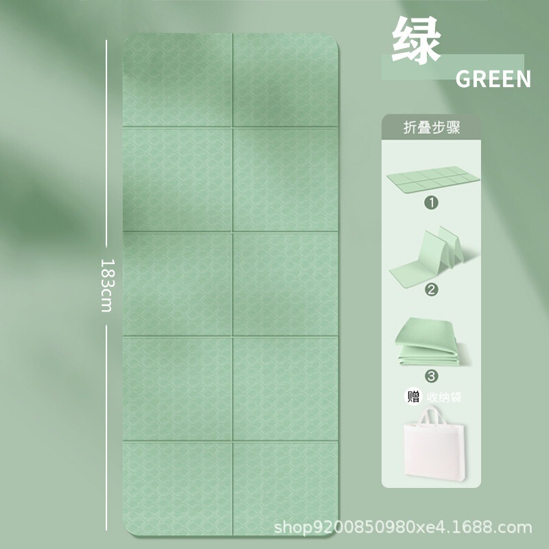 跨境折叠瑜伽垫子便携式户外健身家用地垫学生午睡防滑儿童午休垫|undefined