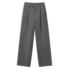 服の紳士服の日系ファッションブランドの垂れ下がった感じのナポリのズボンの男性の秋のごろつきのかっこいい復古のゆったりしているカジュアルなズボン