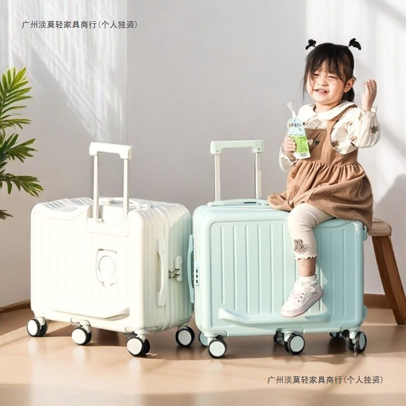 Children's Suitcase 20inch Can Sit and Ride Suitcase Suitcase for Men Strong and Durable Trolley Password Box for Women 22inch