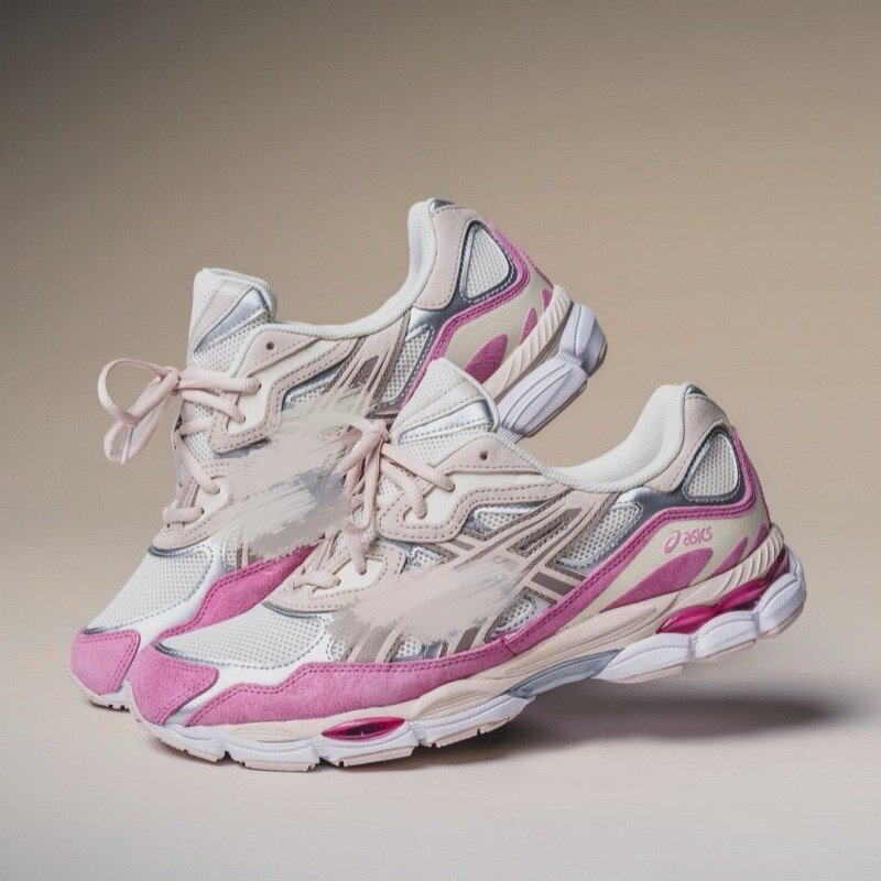 Visión alta para hombres y mujeres gel-nyc empalmado malla transpirable zapatos de carrera pareja antideslizante desgaste zapatillas deportivas casuales