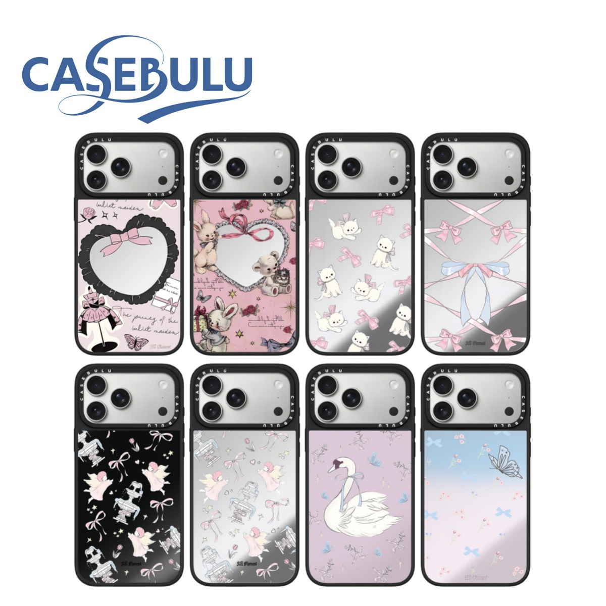 CASEBU联名森林早报适用iphone17苹果16Promax手机壳15防摔13镜面