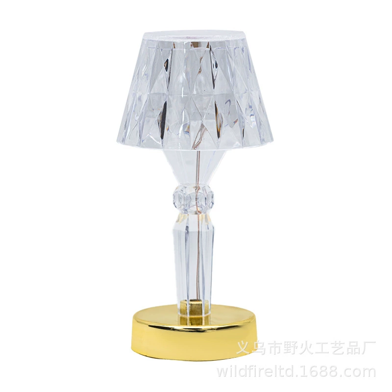 LED table lamp for bedroom, acrylic lights, creative night light, decorations, material